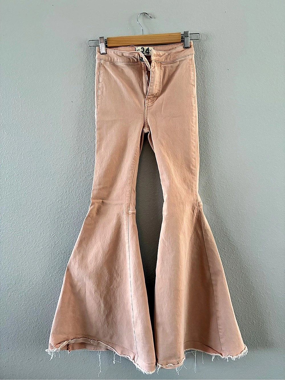 Free People Just Float On Flare Jeans Pink